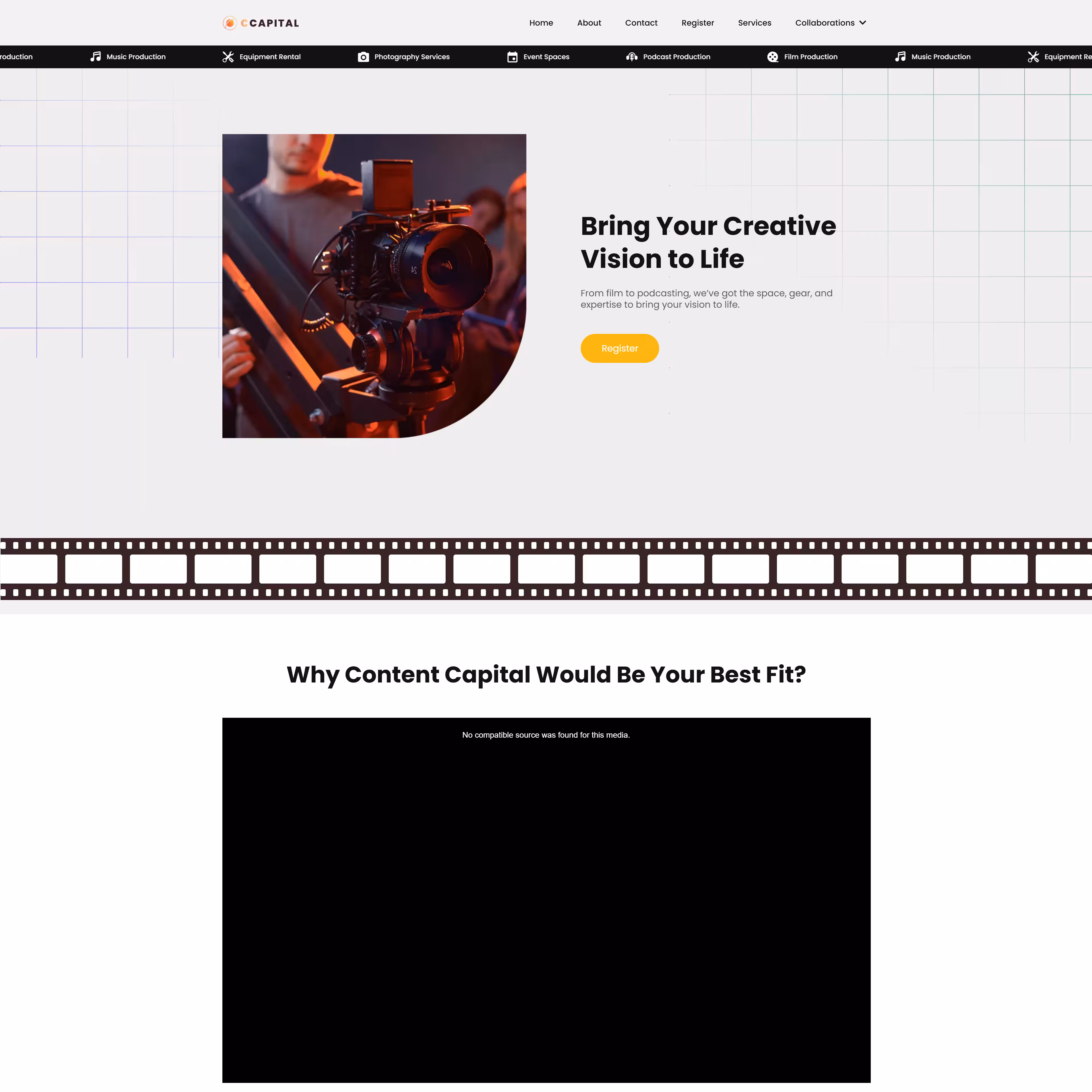 Content Capital Landing Page